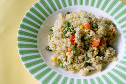 What's quinoa? Quinoa (say: keen-wah) is an alternative to pasta and rice. It has a lot of protein,